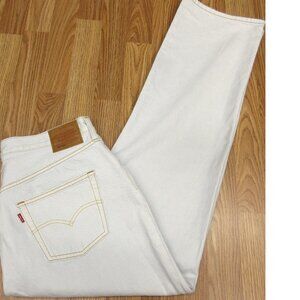 34x32 LEVI'S PREMIUM BIG "E" 501 STRAIGHT LEG 100% COTTON LIGHT DENIM 34W x 32L